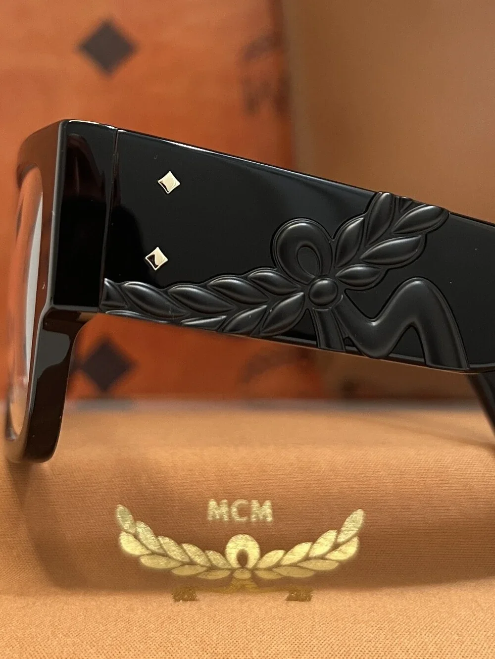 MCM MWS013 001 Black Square MCM Eyeglasses Frames